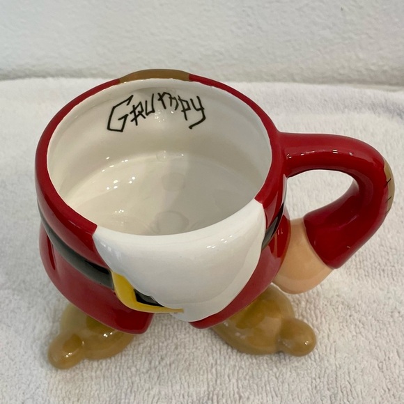 Disney Theme Parks Snow White & The Seven Dwarfs Grumpy Mug Cup Half Body Legs - Picture 8 of 13